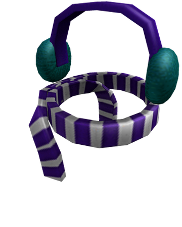 Catalog Fuzzy Earmuffs And Scarf Roblox Wikia Fandom - purple winter scarf roblox