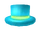 Blue Top Hat