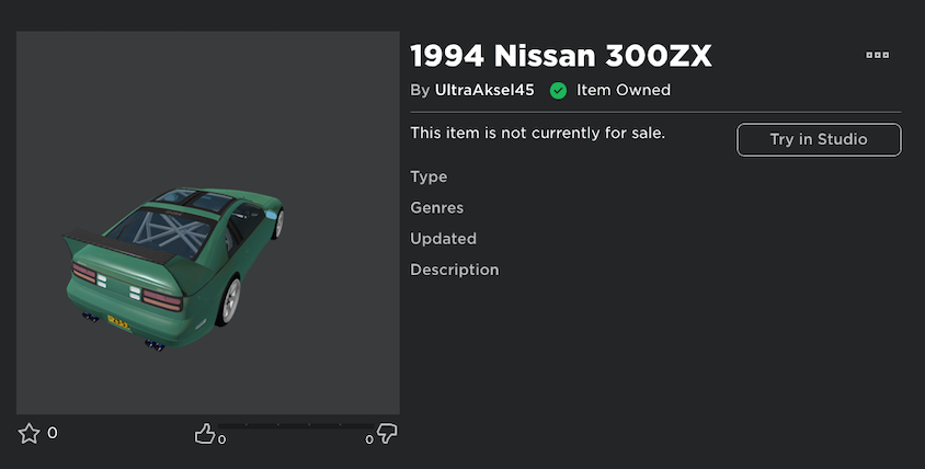 Car ID - Roblox