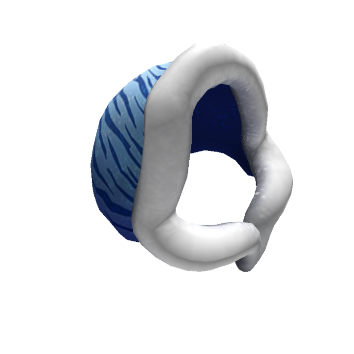 Arctic Blue Fuzzy Tiger Hood Roblox Wiki Fandom - how to stop making roblox accessories from being blurry