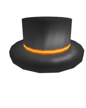 Catalog Orange Banded Top Hat Roblox Wikia Fandom - black and orange bat hat roblox
