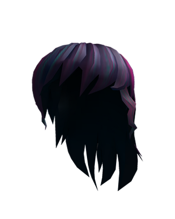 Black Anime Girl With Purple Hair - roblox purple afro