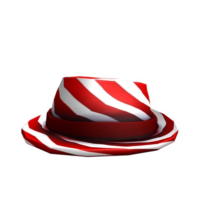 Catalog Red Striped Fedora Roblox Wikia Fandom - roblox red hat