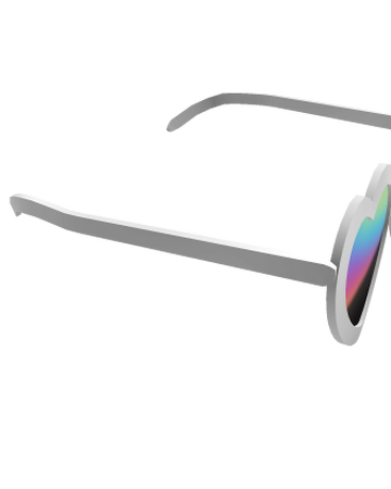 Catalog White Heart Sunglasses Roblox Wikia Fandom - roblox item rainbow glasses