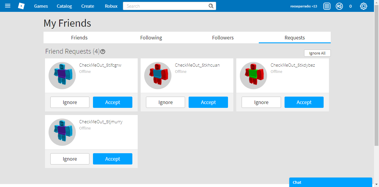 User Blog Reeseparrado Attacked By Roblox Bot Accounts Roblox Wiki Fandom - roblox game botter