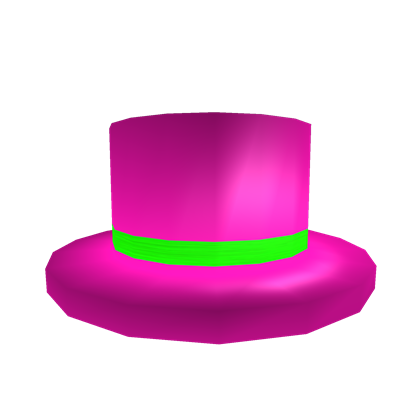 Neon Pink Top Hat Roblox Wiki Fandom - roblox green banded top hat