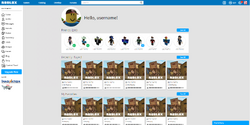 Front page, Roblox Wiki