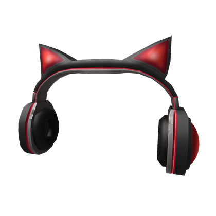 Catalog Crimson Cat Ears Headphones Roblox Wikia Fandom - redcat ears roblox