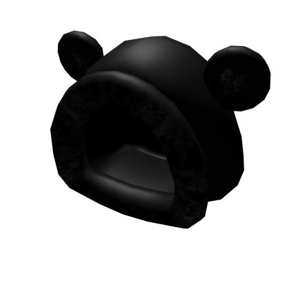 Fuzzy Black Bear Hood ᵔᴥᵔ Roblox Wiki Fandom - roblox hood accessory
