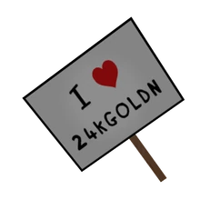 I Love 24k Sign - 24kGoldn