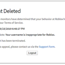 Ban Roblox Wikia Fandom - 10 good roblox names not taken 2018 wiki
