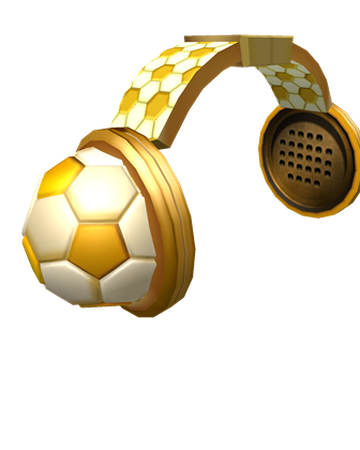Golden Soccer Headphones Roblox Wiki Fandom - 24k gold headphones roblox wiki