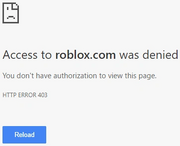 Error Roblox Wiki Fandom - roblox access denied