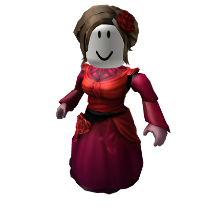 red dress girl roblox red dress girl free transparent