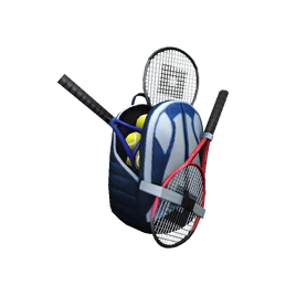 Overstuffed Tennis Bag