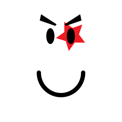 Catalog Red Rock Star Smile Roblox Wikia Fandom - roblox face red