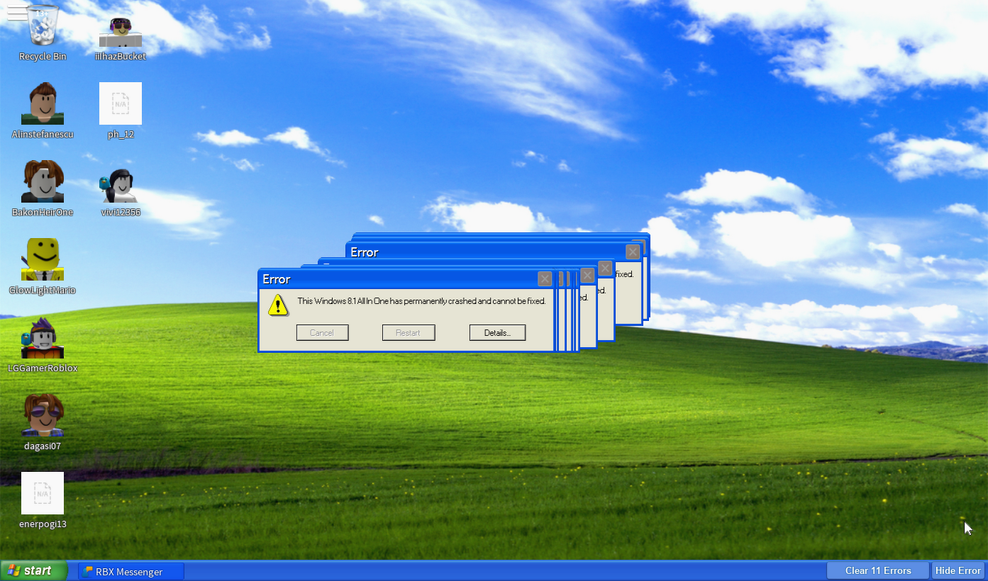 There's a Windows XP simulator on Roblox : r/GoCommitDie