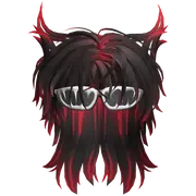 Messy Halloween Hairstyle with Demon Horns