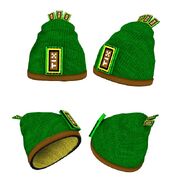 An unused version of the Ticket Beanie.[1]