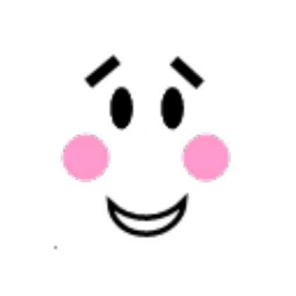 happy blushing face - Roblox