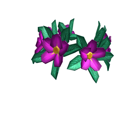 Purple Hibiscus Flower Crown Roblox Wiki Fandom - roblox flower crown code