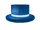 Blue Top Hat with White Band