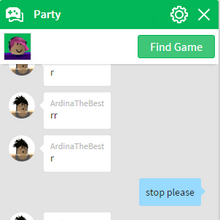 Website Party Roblox Wikia Fandom - how to make a party in chat roblox
