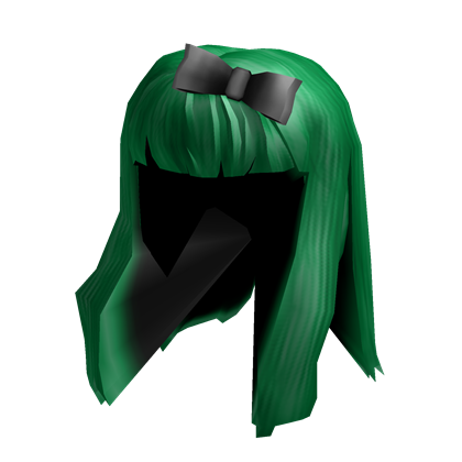 Green Hair With Bow Roblox Wiki Fandom - roblox green girl hair
