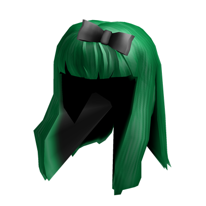 Green Hair With Bow Roblox Wiki Fandom - green texture roblox id