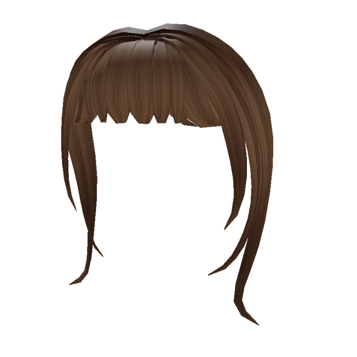 Aesthetic Split Bangs Hair in Brown - Roblox