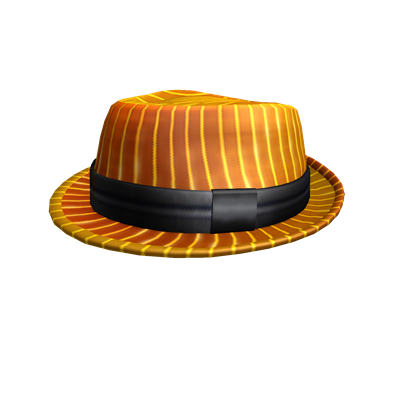 Catalog Firestripe Fedora Roblox Wikia Fandom - orange top hat roblox outfit