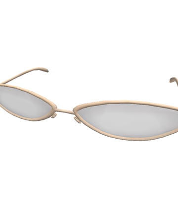 Catalog White Cat Eye Aesthetic Sunglasses Roblox Wikia Fandom - aesthetic grey roblox