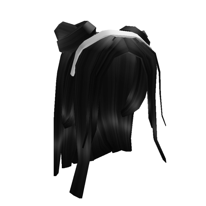 Black Half-Up Buns with Headband | Roblox Wiki | Fandom