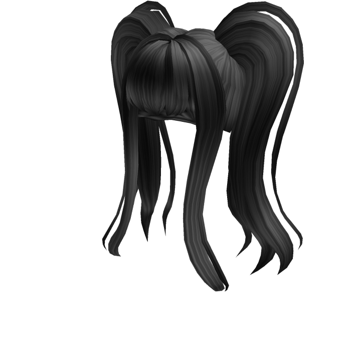 Black Flowy Pigtails - Roblox in 2023  Black hair roblox, Pigtails, Black  hair aesthetic