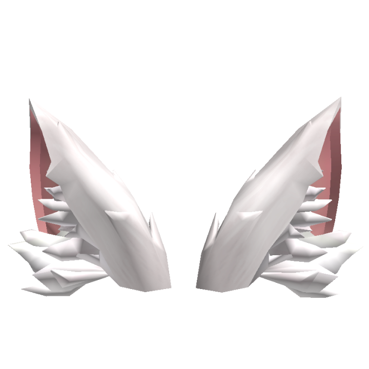 White Cat Ears Hairstyle - Roblox