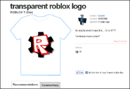 The transparent Roblox logo T-shirt as seen in 2008