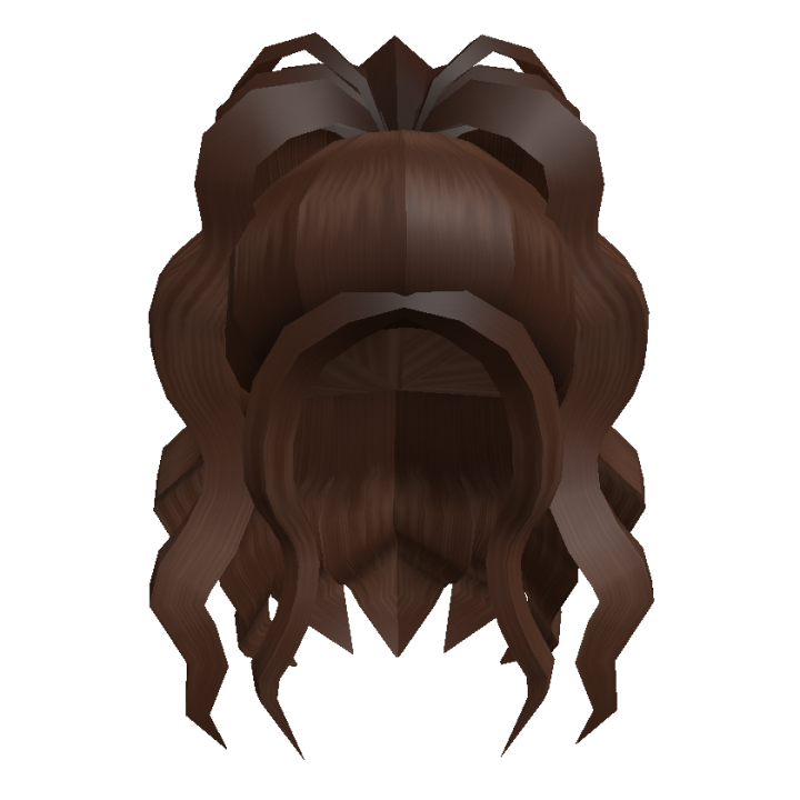 Curly iconic hair for iconic people in brown  Brown wavy hair, Black hair  roblox, Brown hair roblox