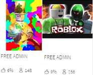 the same free admin game but it changed thumbnail and it used like bots