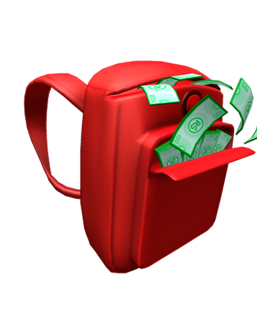 Red Robux Backpack Roblox Wiki Fandom - roblox red backpack