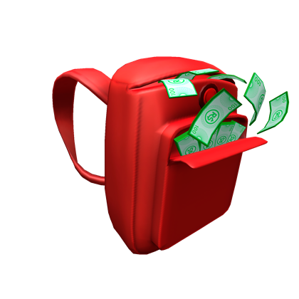 Red Robux Backpack Roblox Wiki Fandom - player backpack roblox
