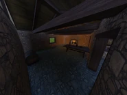 The main room in the medium-sized house.