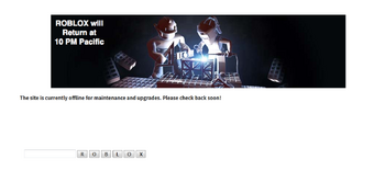Maintenance Roblox Wikia Fandom - roblox is down for maintenance