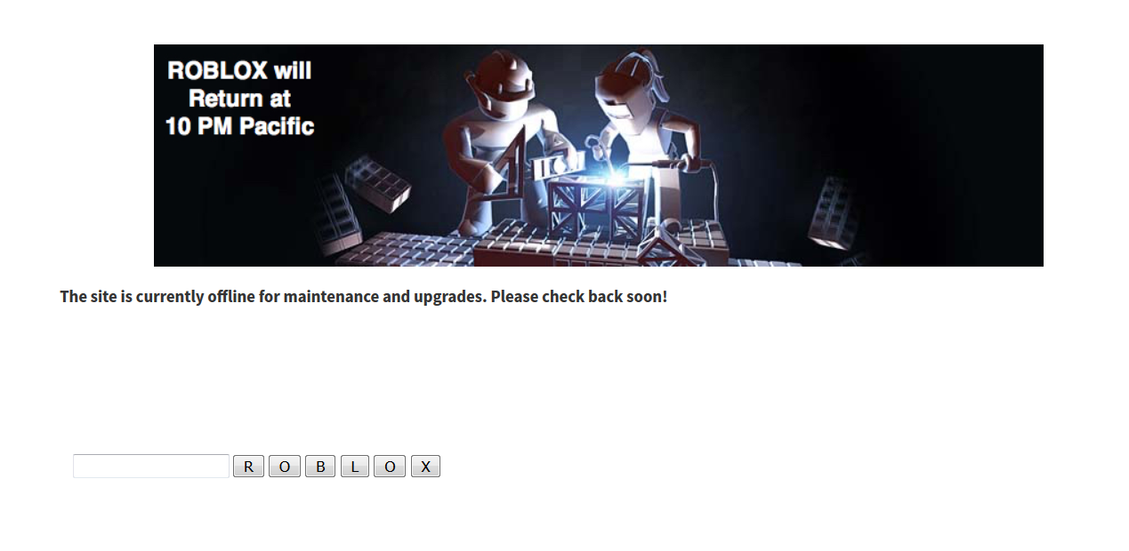 under maintenance  Roblox Game - Rolimon's