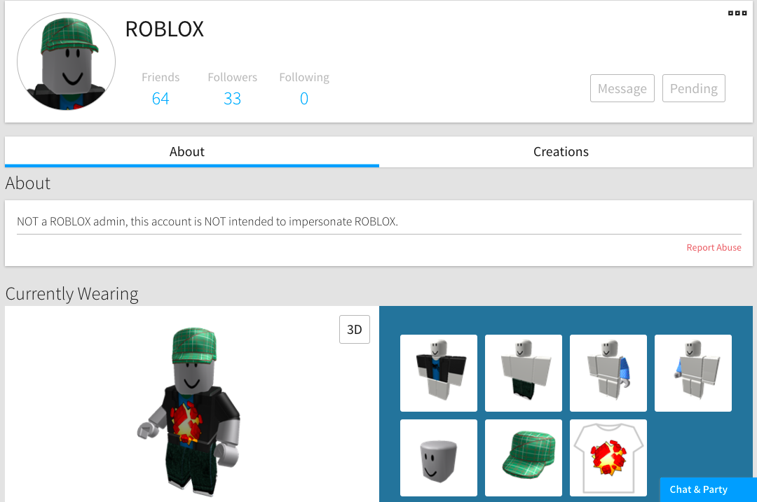 Username, Roblox Wiki