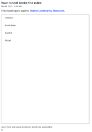 Roblox ModelBrokeTheRules