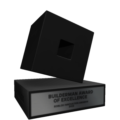 Roblox on X: And this year's Builderman Award of Excellence