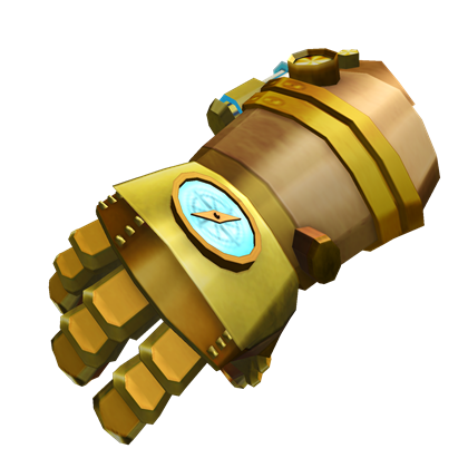 Golden Steampunk Gloves Roblox Wiki Fandom - roblox infinity gauntlet gear code