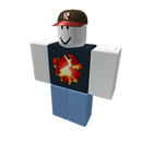 A 2011 character wearing the Red Roblox Cap and the Bloxxer T-shirt.