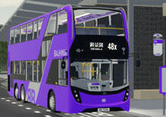 紫荊巴士派出Enviro500 MMC 11.3米 (WV9176) 行走48X線