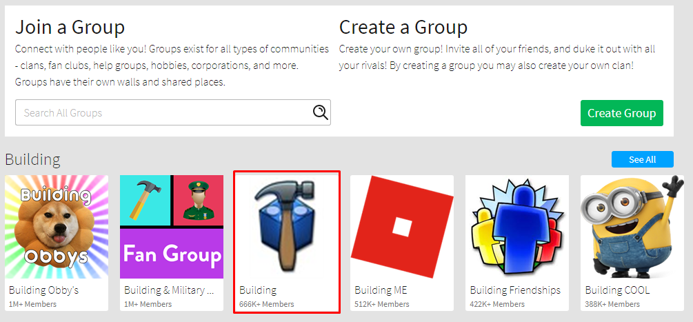 Configure Group, Roblox Wiki